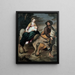 La fuite en Égypte - Bartolomé Esteban Murillo — inramlat konstverk på väggen