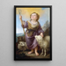 Reproduktion av målningen Le Bon Pasteur - Bartolomé Esteban Murillo