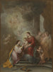 det mystiska äktenskapet av heliga Katarina - Bartolomé Esteban Murillo — vy av konstverket