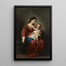 Vierge à l'Enfant - Bartolomé Esteban Murillo — inramlat konstverk på väggen
