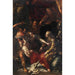Reproduktion av målningen av Salomos dom - Bartolomeo Biscaino