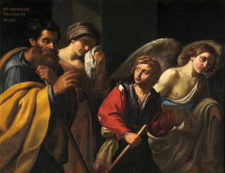 Bartolomeo Manfredi - Le Dpart du jeune Tobie.webp