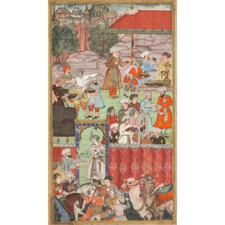 Basavana - A feast for Babur hosted by his halfbrother Jahangir Mirza in Ghazni in May 1505.webp
