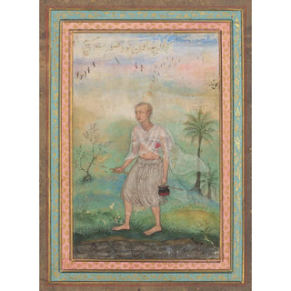 Basavana - Jain Ascetic Walking Along a Riverbank.webp