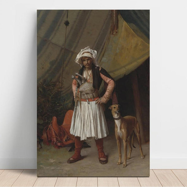 Reproduktion av målningen Bashi-Bazouk och hans hund - Jean-Léon Gérôme