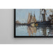 Reproduktion av målningen Båtar i hamnen i Honfleur - Claude Monet