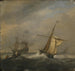 Båtar för fiske i en hamn - Willem van de Velde den Yngre — vy av konstverket