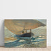 Reproduktion av målningen Båtar av fiskare på stranden, Valencia - Joaquín Sorolla
