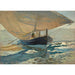 Reproduktion av målningen Båtar av fiskare på stranden, Valencia - Joaquín Sorolla