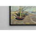 Reproduktion av målningen av fiskebåtar på stranden vid Saintes-Maries-de-la-Mer - Vincent van Gogh