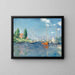 Reproduktion av målningen Bateaux rouges, Argenteuil av Claude Monet