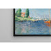 Reproduktion av målningen Bateaux rouges, Argenteuil av Claude Monet