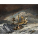 Reproduktion av målningen av båtar som transporterar ankare till de holländska krigsfartygen - Joseph Mallord William Turner