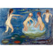 Reproduktion av målningen Badande flickor - Edvard Munch