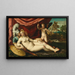 Mars och Venus med Cupido - Battista dell'Angolo del Moro — inramlat konstverk på väggen