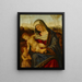 La Vierge à l'Enfant et le petit saint Jean-Baptiste - Benedetto Diana — inramlat konstverk på väggen