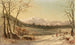en vinterscen i de vita bergen - Benjamin Champney — vy av konstverket