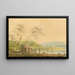 Vue depuis le quai des paquebots à Frenchtown, regardant vers Elk Creek - Benjamin Henry Latrobe — inramlat konstverk på väggen