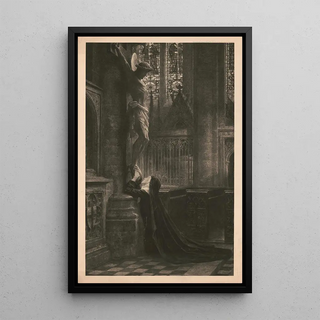 Berlin Photographic Company - Nun kneeling at the feet of cruxified Jesus.webp