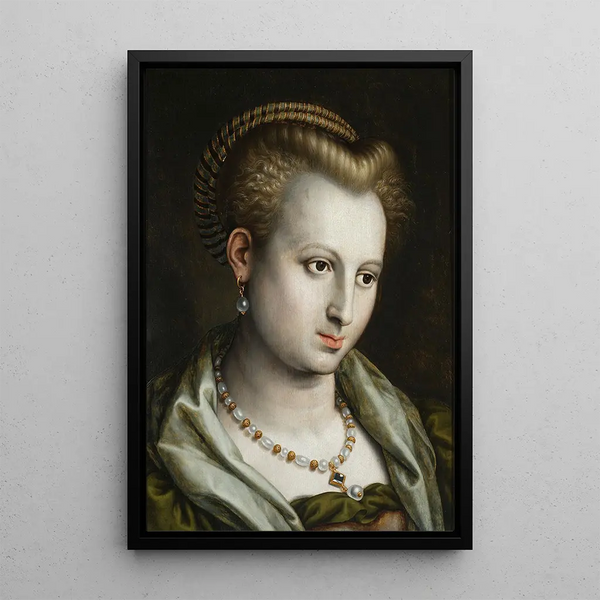 Bernaert de Rijckere - Female head turned to the right with a pearl necklace.webp