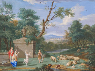 Bernard Lens III - Classical Landscape with Shepherds and Shepherdess.webp