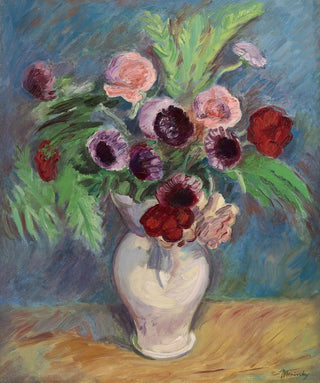 Bernard Meninsky - Still Life of Flowers in a Vase.webp
