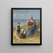 vid havskanten - Bernard de Hoog — inramlat konstverk på väggen