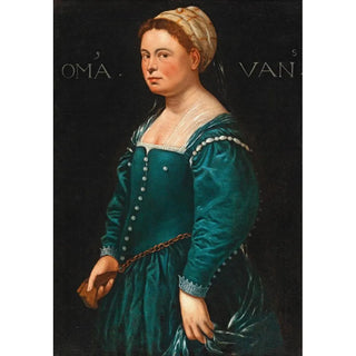 Bernardino Licinio - Portrait Of A Lady In A Green Dress.webp