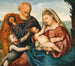 La Sainte Famille avec le Saint Enfant Jean-Baptiste - Bernardino Licinio — vy av konstverket