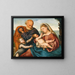 La Sainte Famille avec le Saint Enfant Jean-Baptiste - Bernardino Licinio — inramlat konstverk på väggen