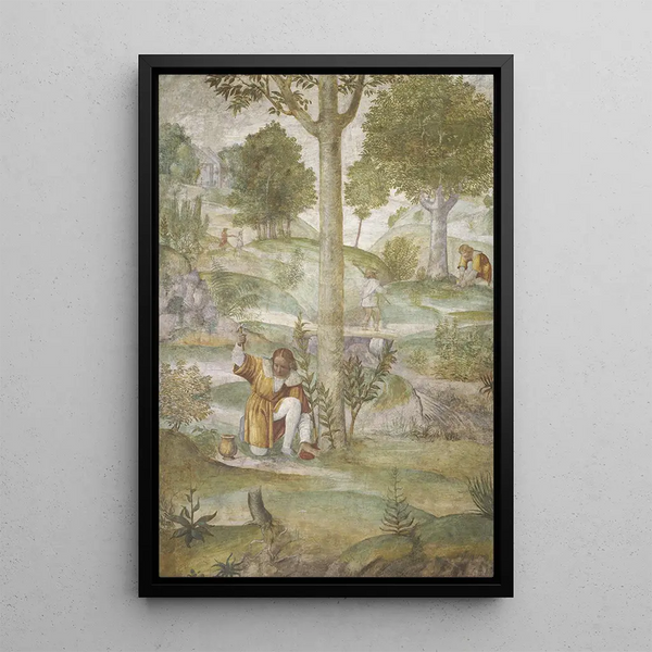 Reproduktion av målningen Céphale som döljer smyckena - Bernardino Luini