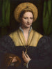 Porträtt av en dam - Bernardino Luini — vy av konstverket