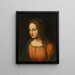 Porträtt av en kvinna - Bernardino Luini — inramlat konstverk på väggen