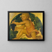 Putto som plockar druvor - Bernardino Luini — inramlat konstverk på väggen