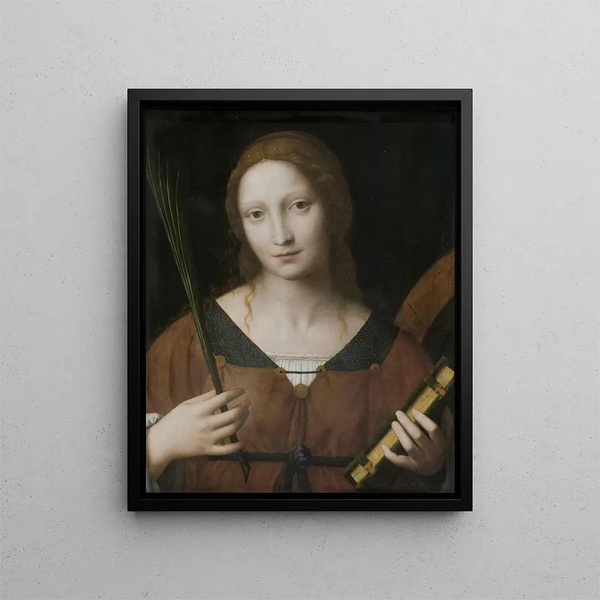 heliga Katarina av Alexandria - Bernardino Luini — inramlat konstverk på väggen
