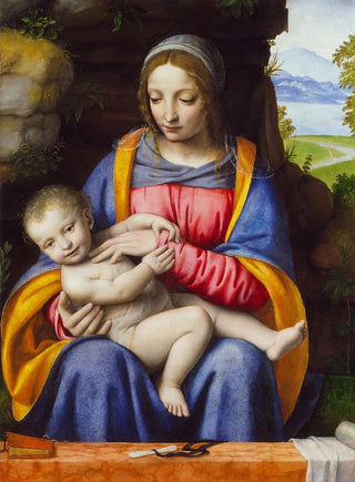 Bernardino Luini - The Virgin and Child in a Landscape.webp