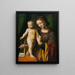 La Vierge à l'Enfant avec une Colombine - Bernardino Luini — inramlat konstverk på väggen