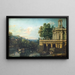 Caprice architectural avec un palais - Bernardo Bellotto — inramlat konstverk på väggen