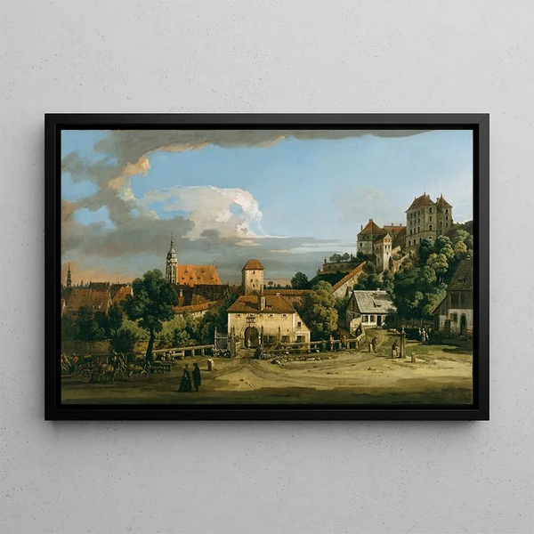 Pirna, porten Obertor från söder - Bernardo Bellotto — inramlat konstverk på väggen