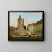 Les ruines de l'ancienne Kreuzkirche de Dresde - Bernardo Bellotto — inramlat konstverk på väggen