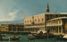 Venise målning En vy av Molo mot väster med Dogepalatset och den södra sidan av Piazzetta - Bernardo Bellotto — vy av konstverket