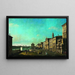 Vue de la Via di Ripetta à Rome - Bernardo Bellotto — inramlat konstverk på väggen