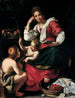 La Vierge à l'Enfant avec saint Jean enfant - Bernardo Strozzi — vy av konstverket