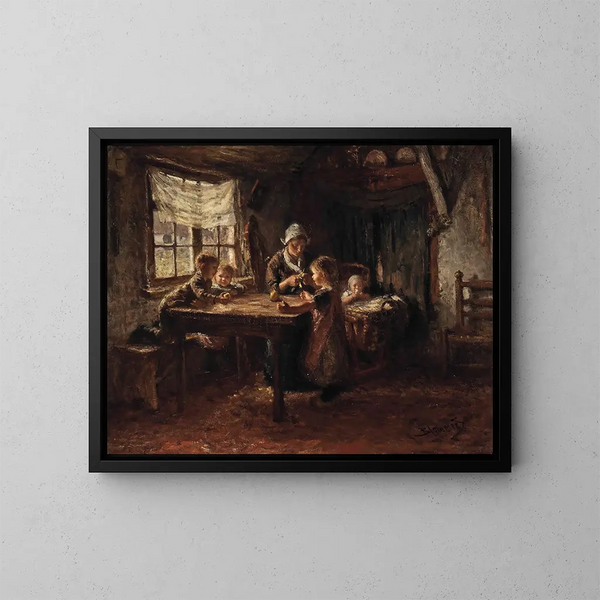 Manger des pommes - Bernardus Johannes Blommers — inramlat konstverk på väggen