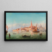 Vue de Venise - Bernhard Fiedler — inramlat konstverk på väggen