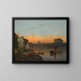 Vue de la basilique Saint-Pierre et du château Saint-Ange, Rome - Bernhard Karl Mackeldey — inramlat konstverk på väggen
