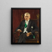 Portrait du gouverneur Henning Elmquist - Bernhard Störmann — inramlat konstverk på väggen
