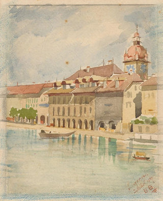 Hôtel de ville - Bertha Bucher — vy av konstverket