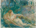 Apollon som avslöjar sin gudomlighet för herden - Berthe Morisot — vy av konstverket