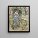 Faneuse - Berthe Morisot — inramlat konstverk på väggen